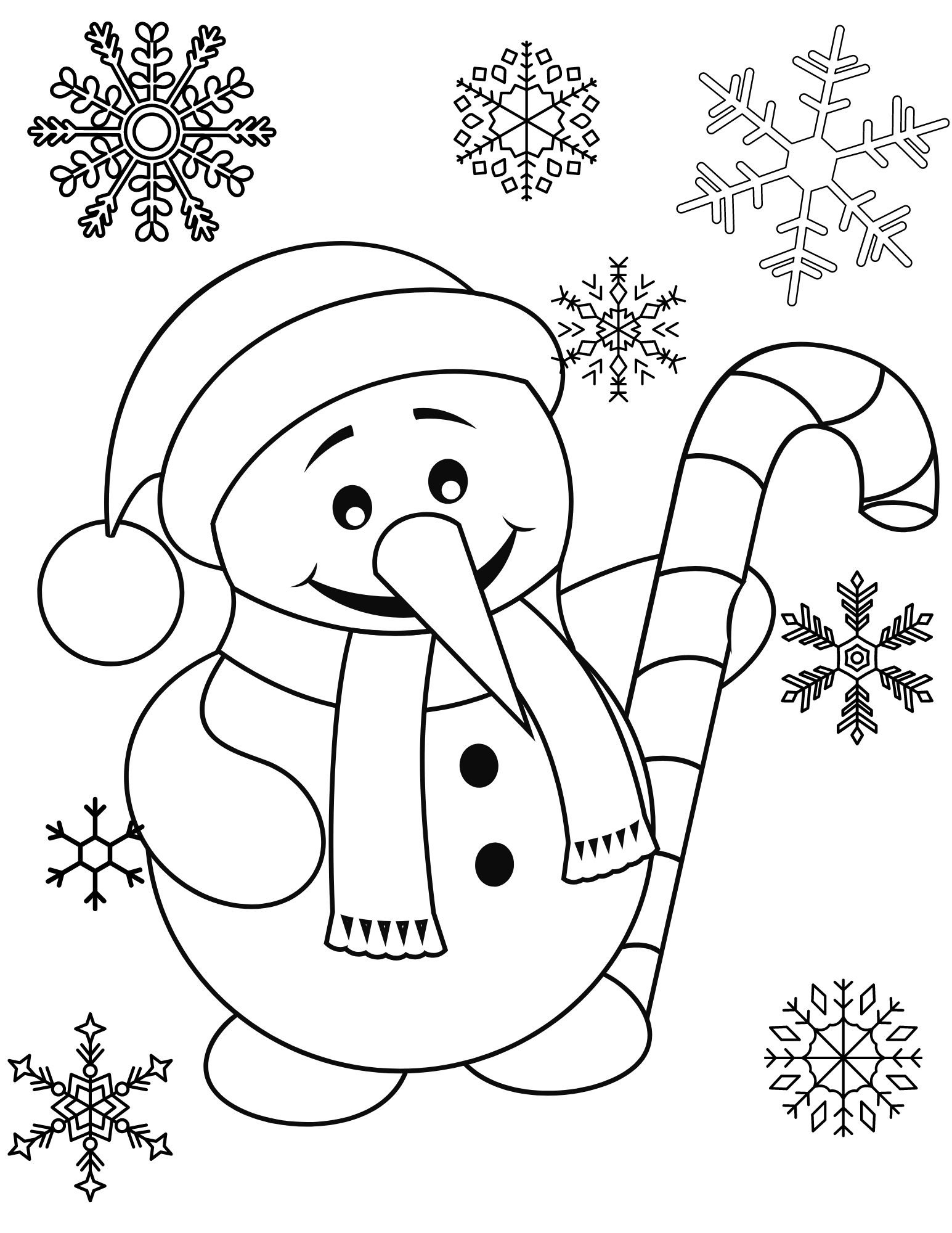printable xmas coloring pages
