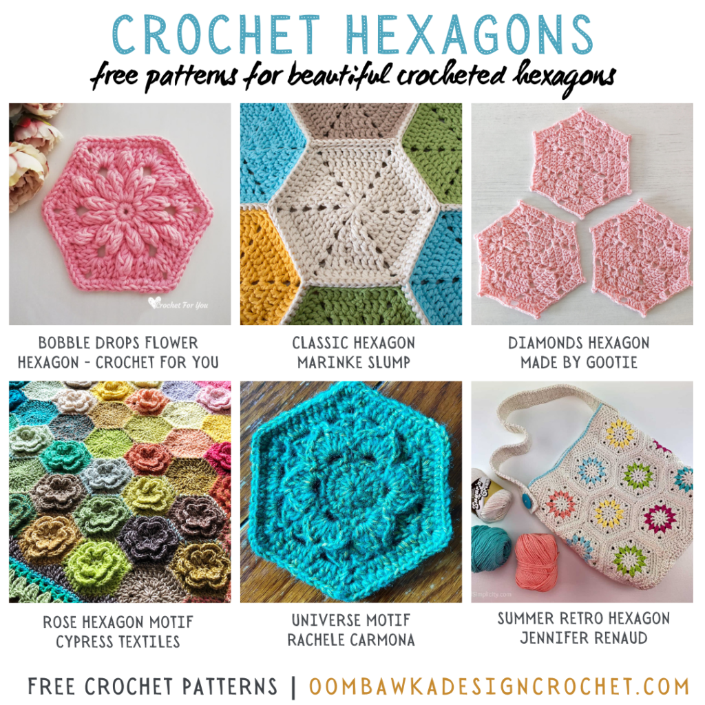 10 Free Crochet Hexagon Patterns 10 Free Crochet Hexagon Patterns