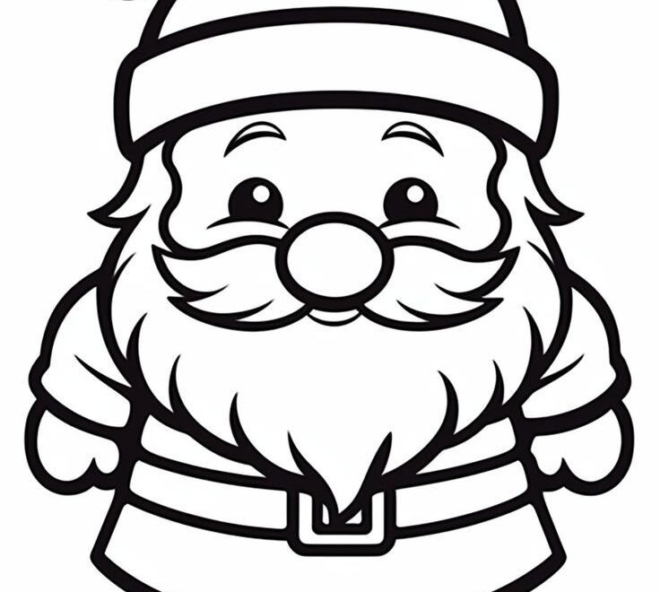 10 Free Printable Santa Coloring Pages For Kids Kidscoloring