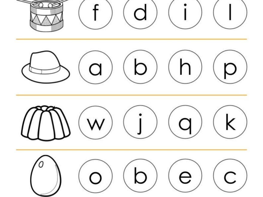 10 Printable Beginning Letters Worksheets For Kindergarten Preschool Homeschool Educational Printables Etsy