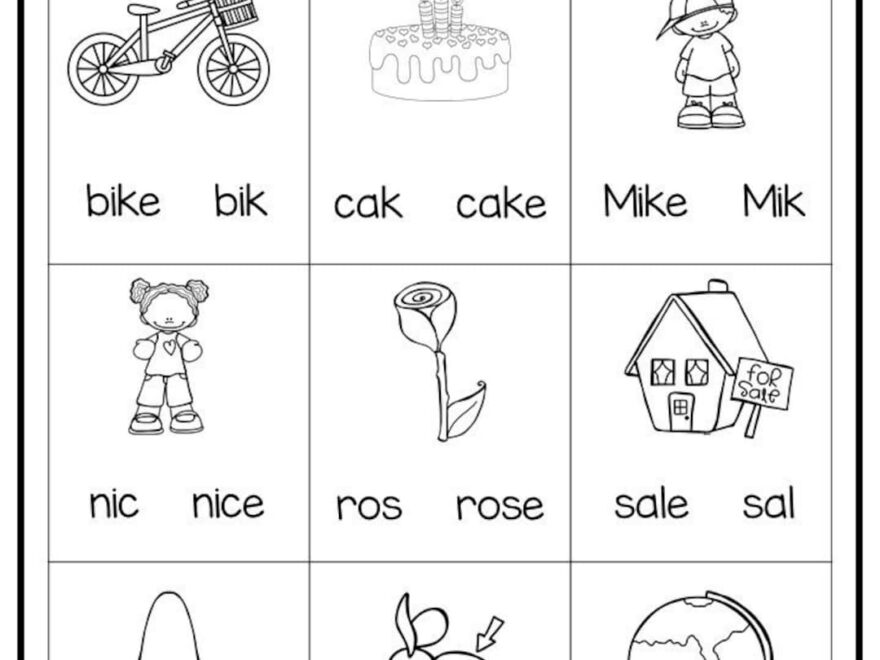 10 Printable Silent E Worksheets 1st 2nd Grade ELA Worksheets Etsy