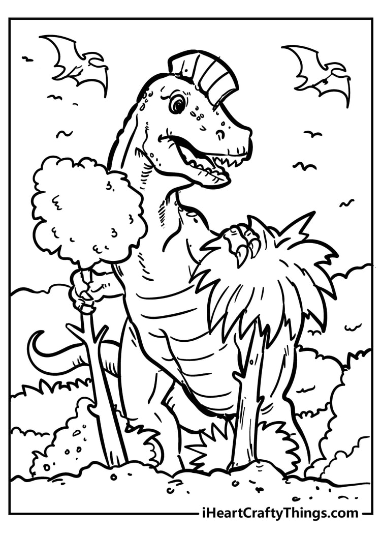 100 Dinosaur Coloring Pages 100 Free Printables  100 Dinosaur Coloring Pages 100 Free Printables