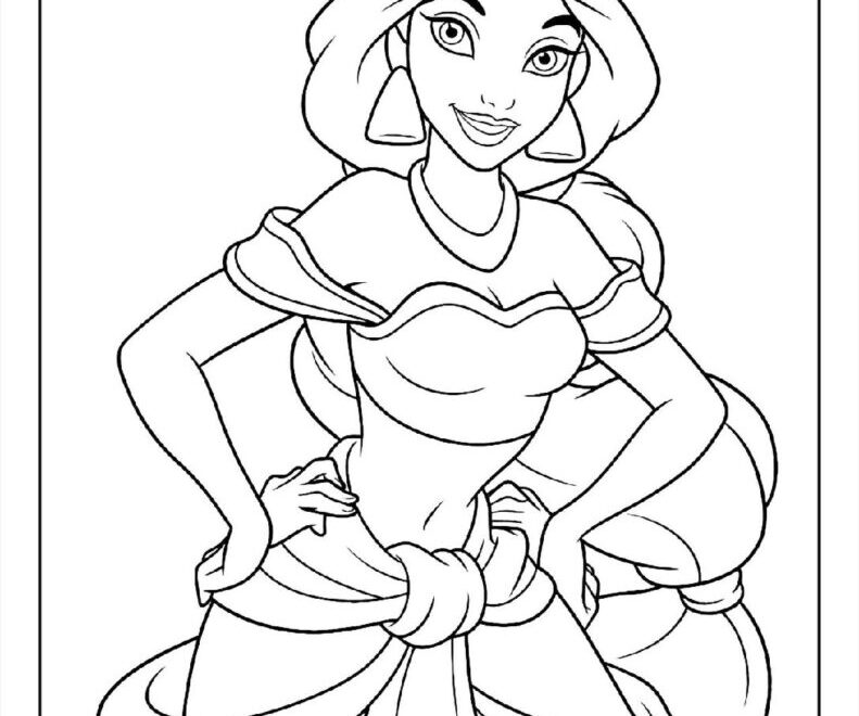 100 Disney Princess Coloring Pages Free PDF To Print Woo Coloring