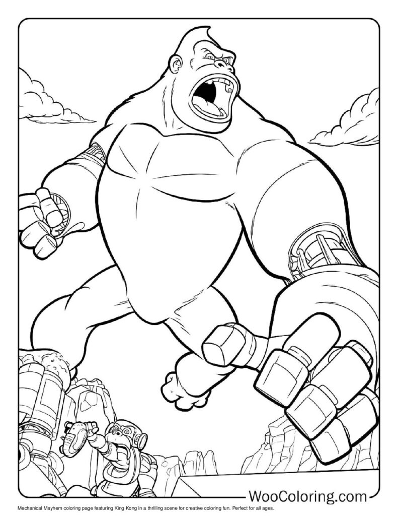king kong coloring pages