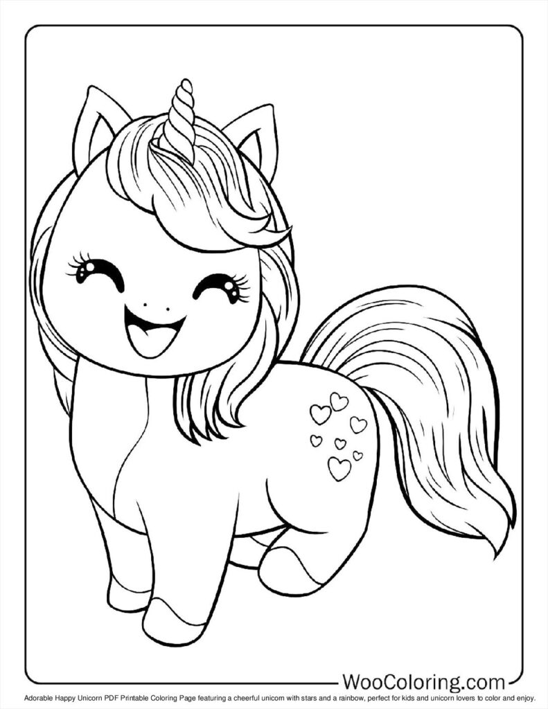 free unicorn coloring pages