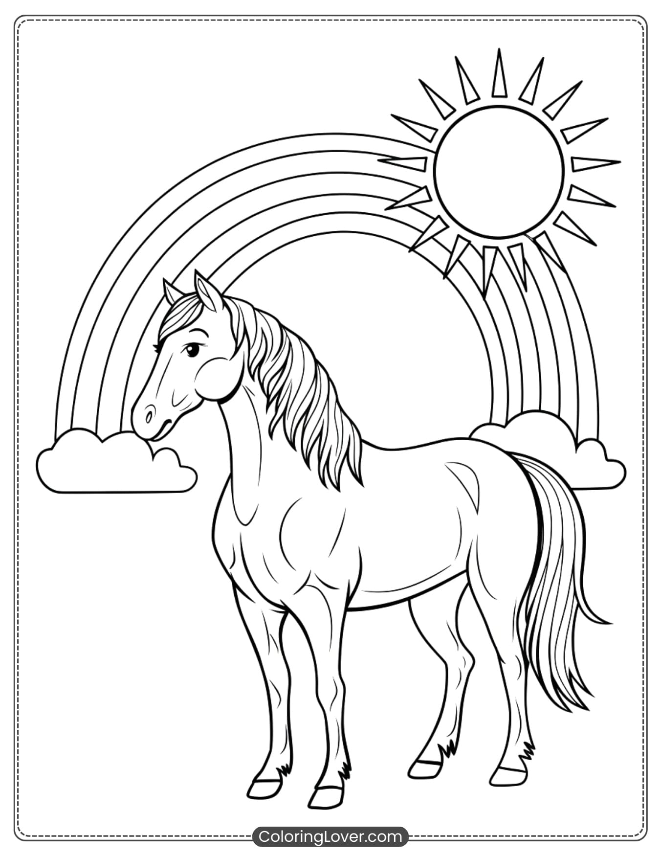 horse coloring pages printable horse coloring pages printable