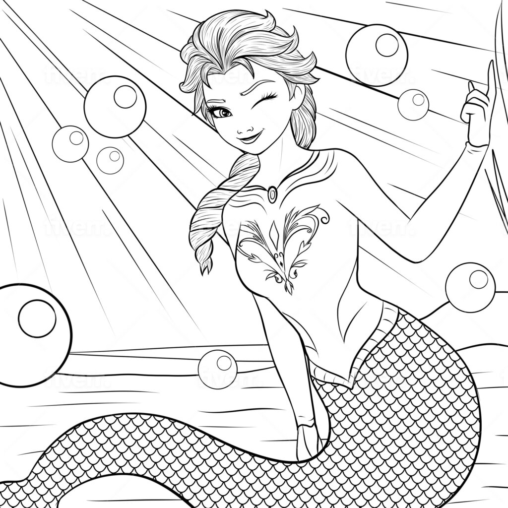 elsa coloring pages printable