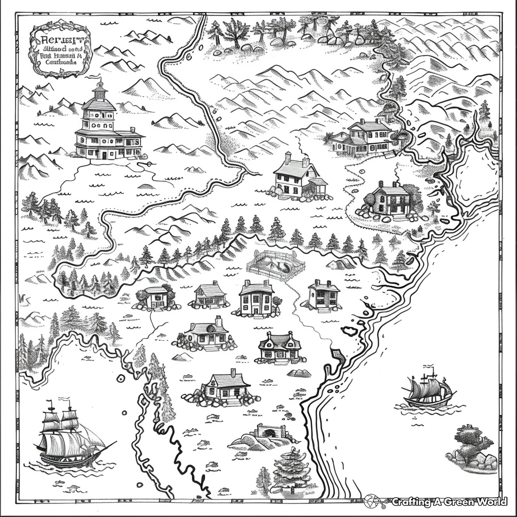 13 Colonies Coloring Pages Free Printable 