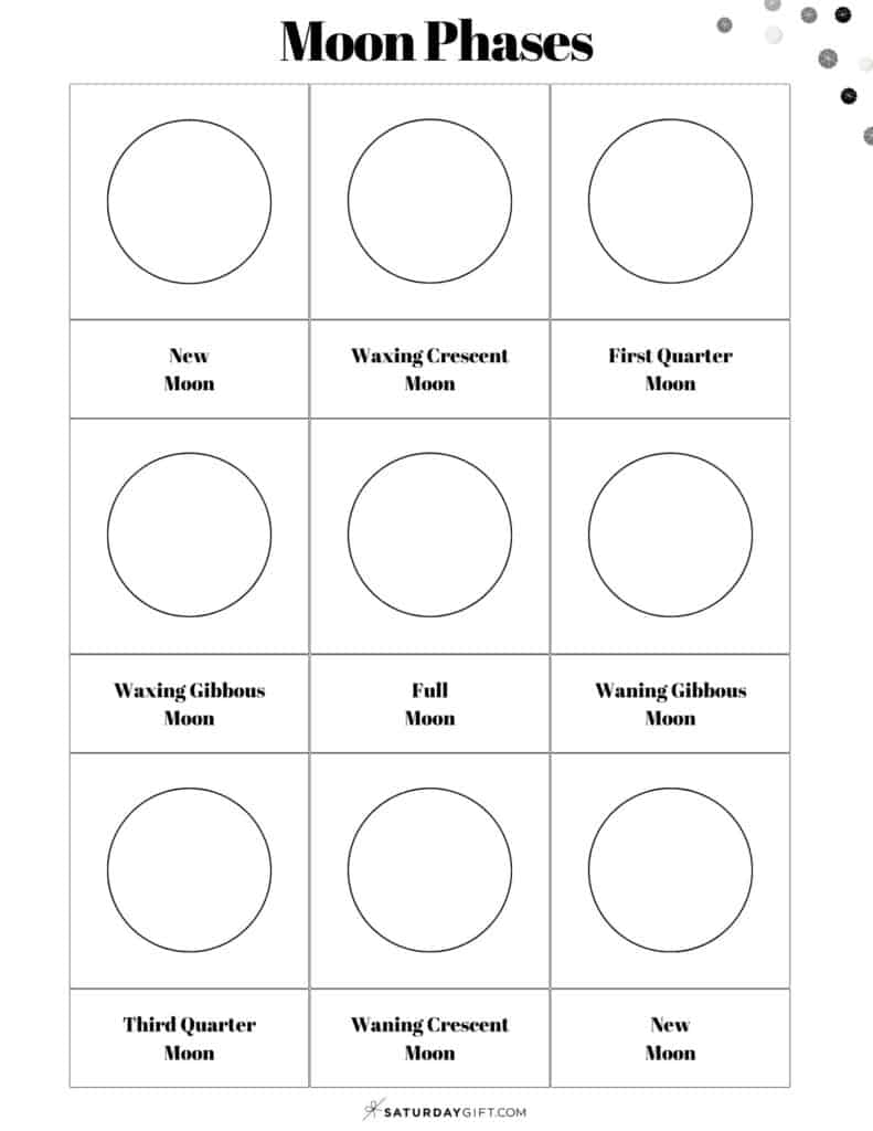 13 Free Printable Moon Phases Worksheets The 8 Phases Of The Moon 13 Free Printable Moon Phases Worksheets The 8 Phases Of The Moon