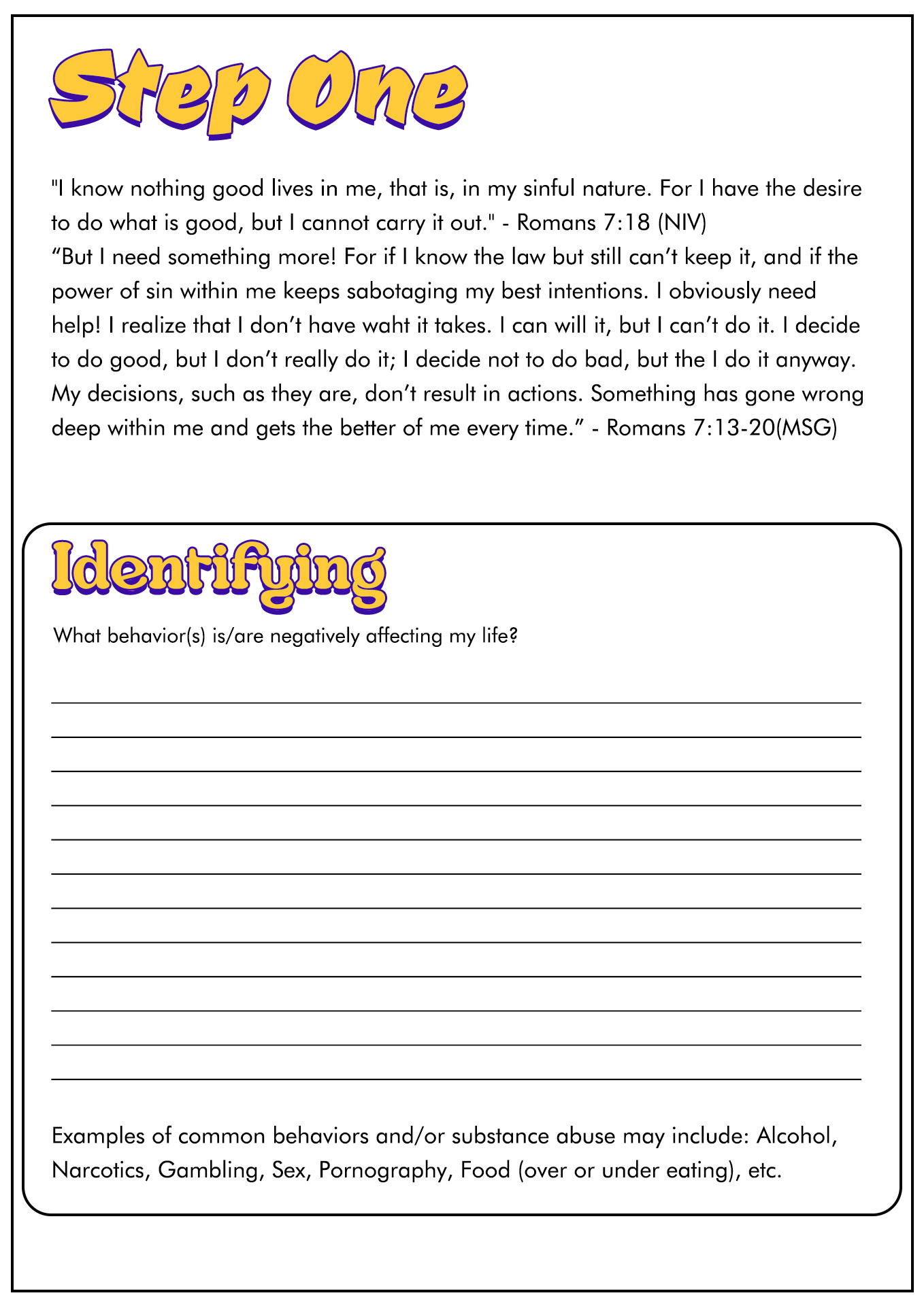 15 12 Step Recovery Worksheets Free PDF At Worksheeto Worksheets Library 15 12 Step Recovery Worksheets Free PDF At Worksheeto Worksheets Library