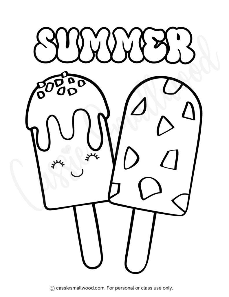 ice cream coloring pages