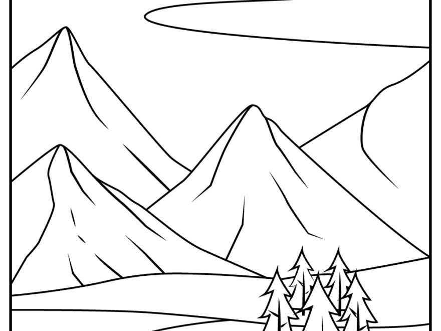 15 Mountains Coloring Pages 100 Free Printables