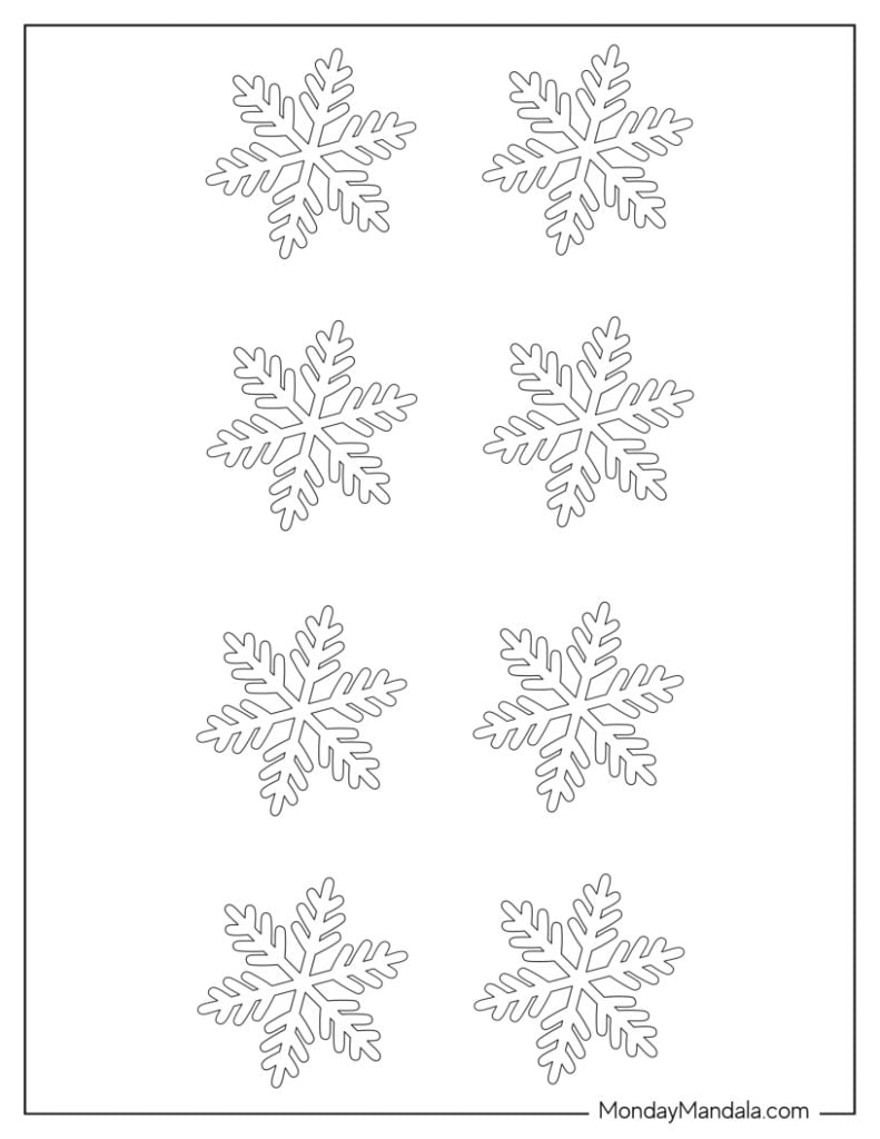 printable snowflake pattern