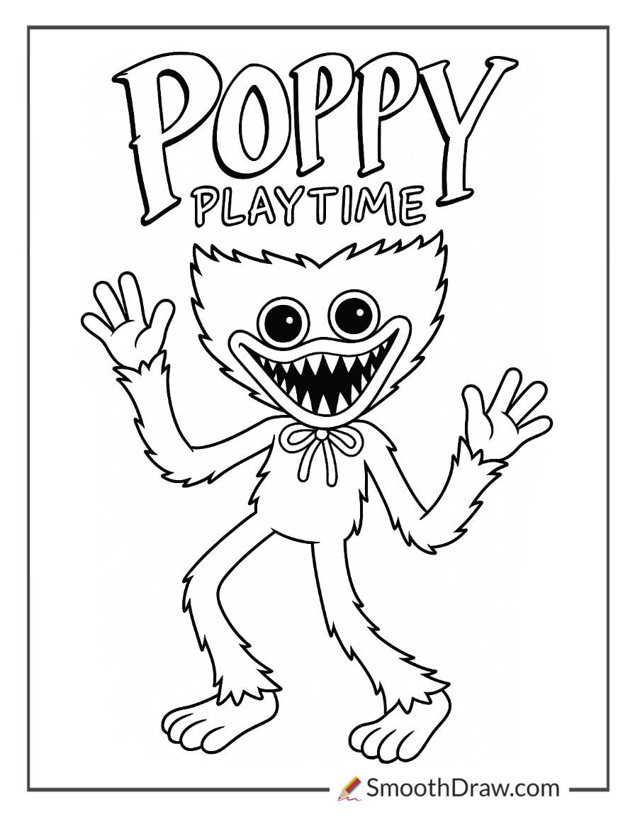 17 Poppy Playtime Coloring Pages Smooth Draw