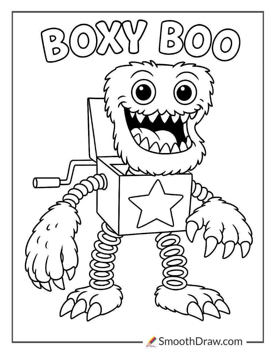 poppy playtime coloring page