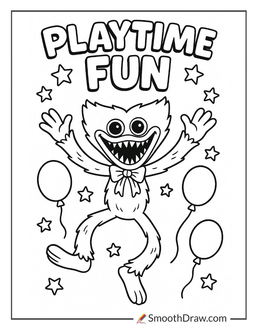 17 Poppy Playtime Coloring Pages Smooth Draw