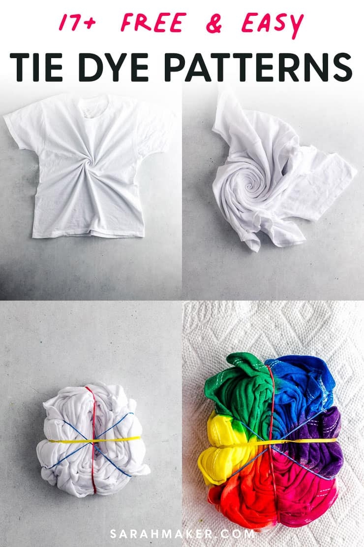 17 Tie Dye Patterns And Folding Techniques Sarah Maker