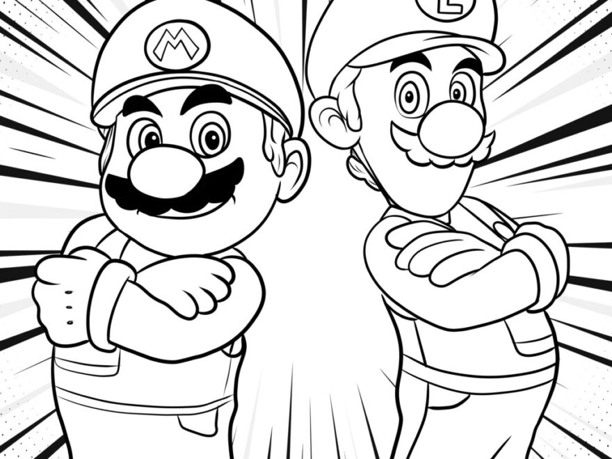 18 Awesome Super Mario Bros Coloring Pages TheToyZone