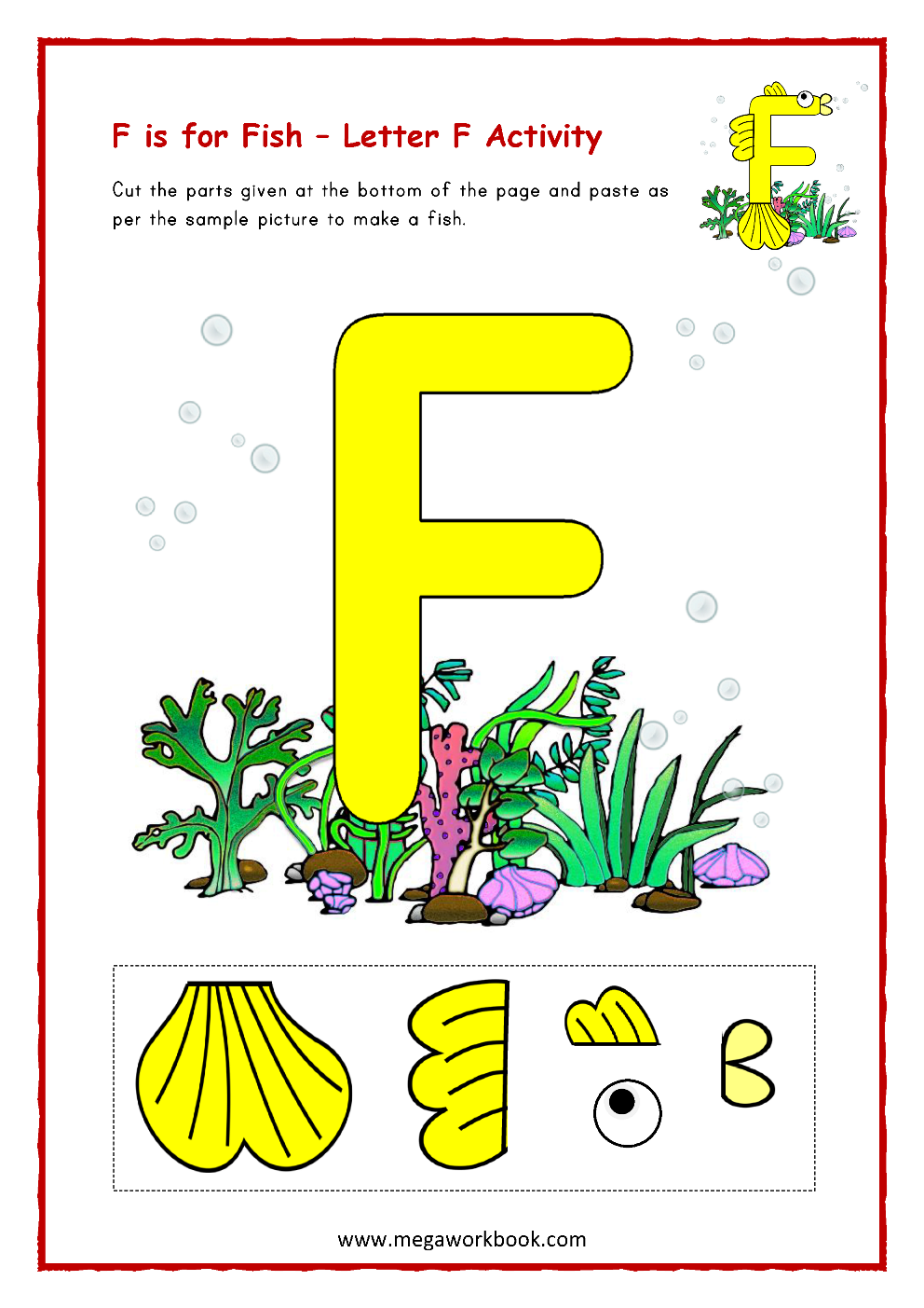 18 Fantastic Letter F Worksheets Crafts Activities For Preschool MegaWorkbook