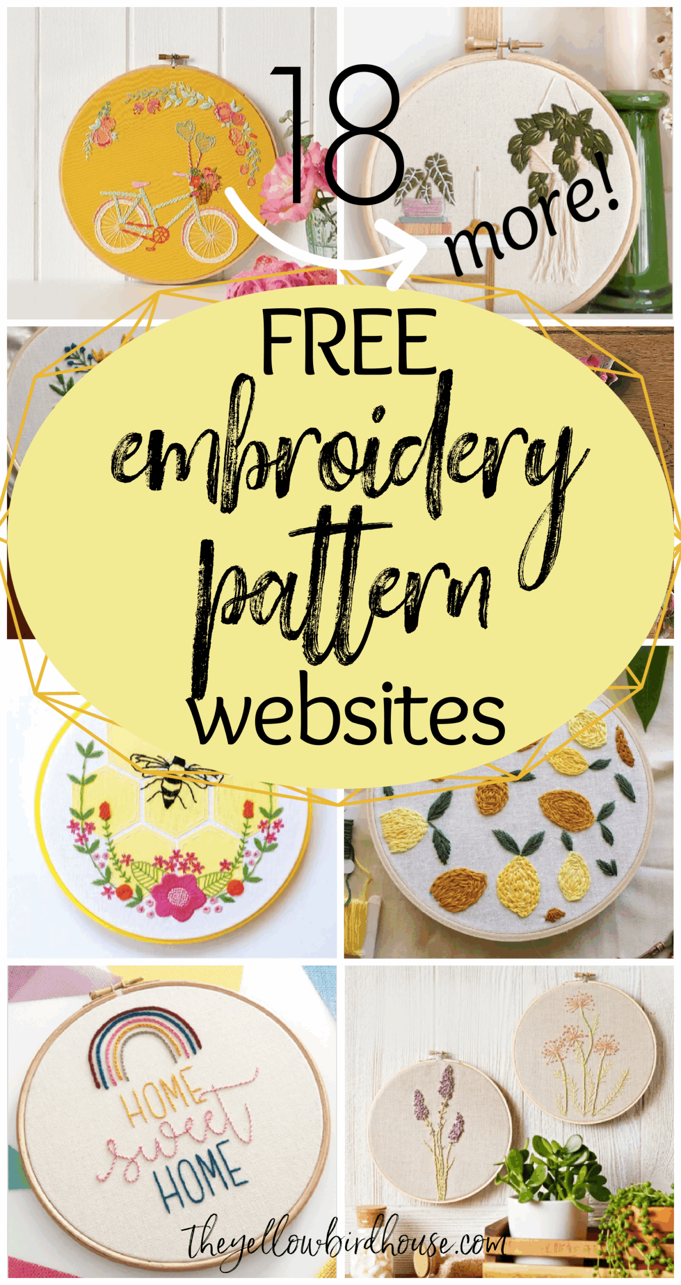 18 More Websites With Free Embroidery Patterns The Yellow Birdhouse 18 More Websites With Free Embroidery Patterns The Yellow Birdhouse