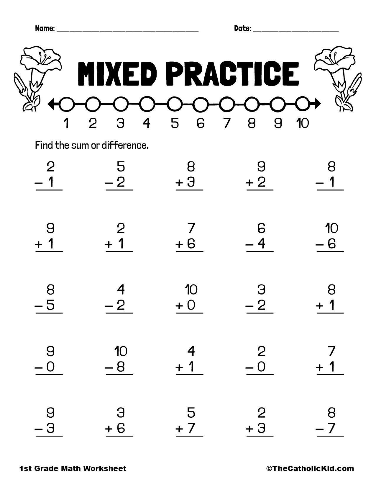 adding and subtracting worksheets