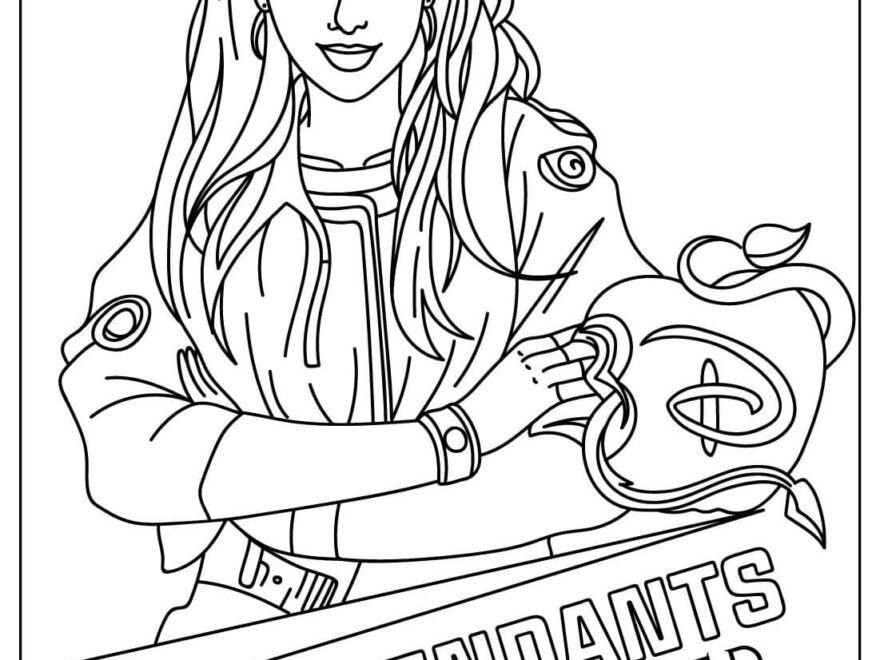 20 Descendants Coloring Pages Free Printable PDF Online Coloring