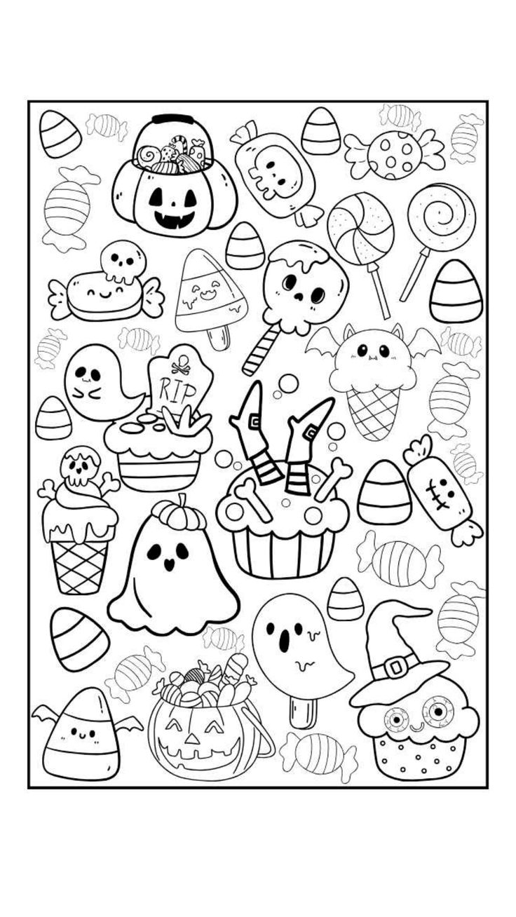 printable halloween pictures to color
