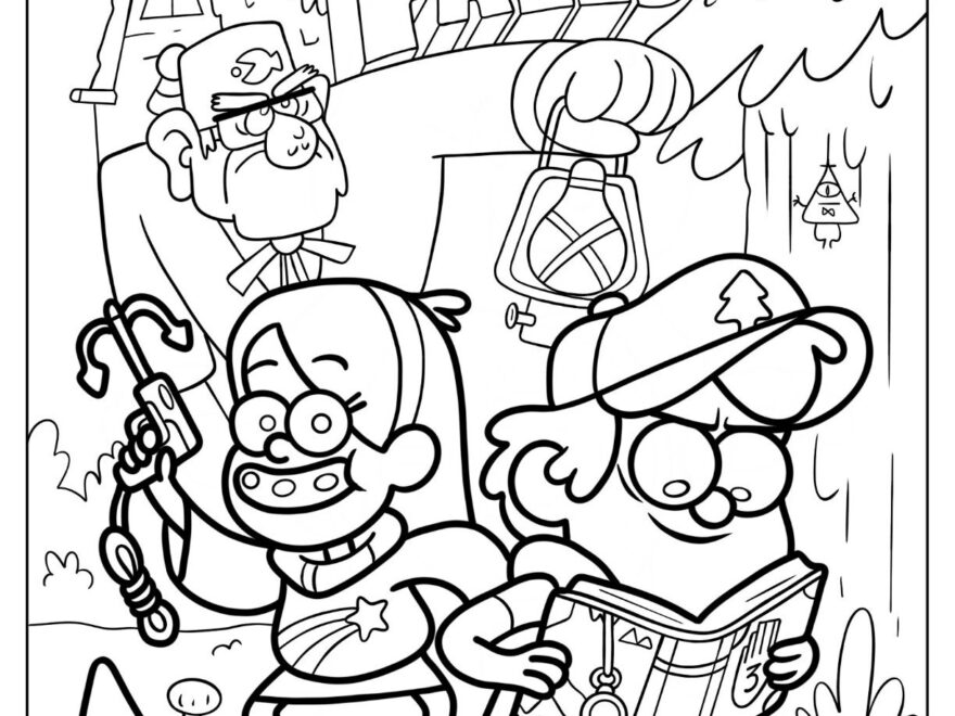20 Gravity Falls Coloring Pages Free PDF Printables