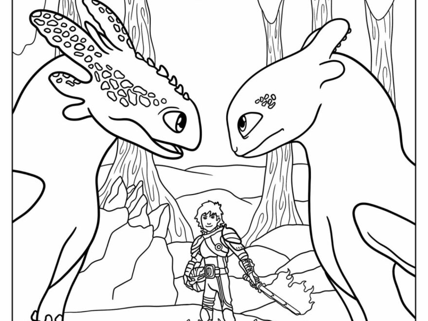 20 How To Train Your Dragon Coloring Pages Free PDFs