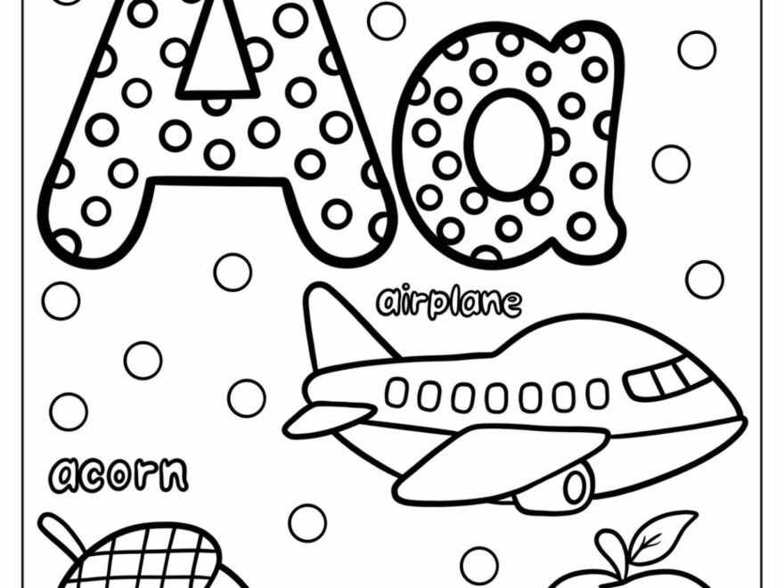 20 Letter A Coloring Pages Free PDF Printables