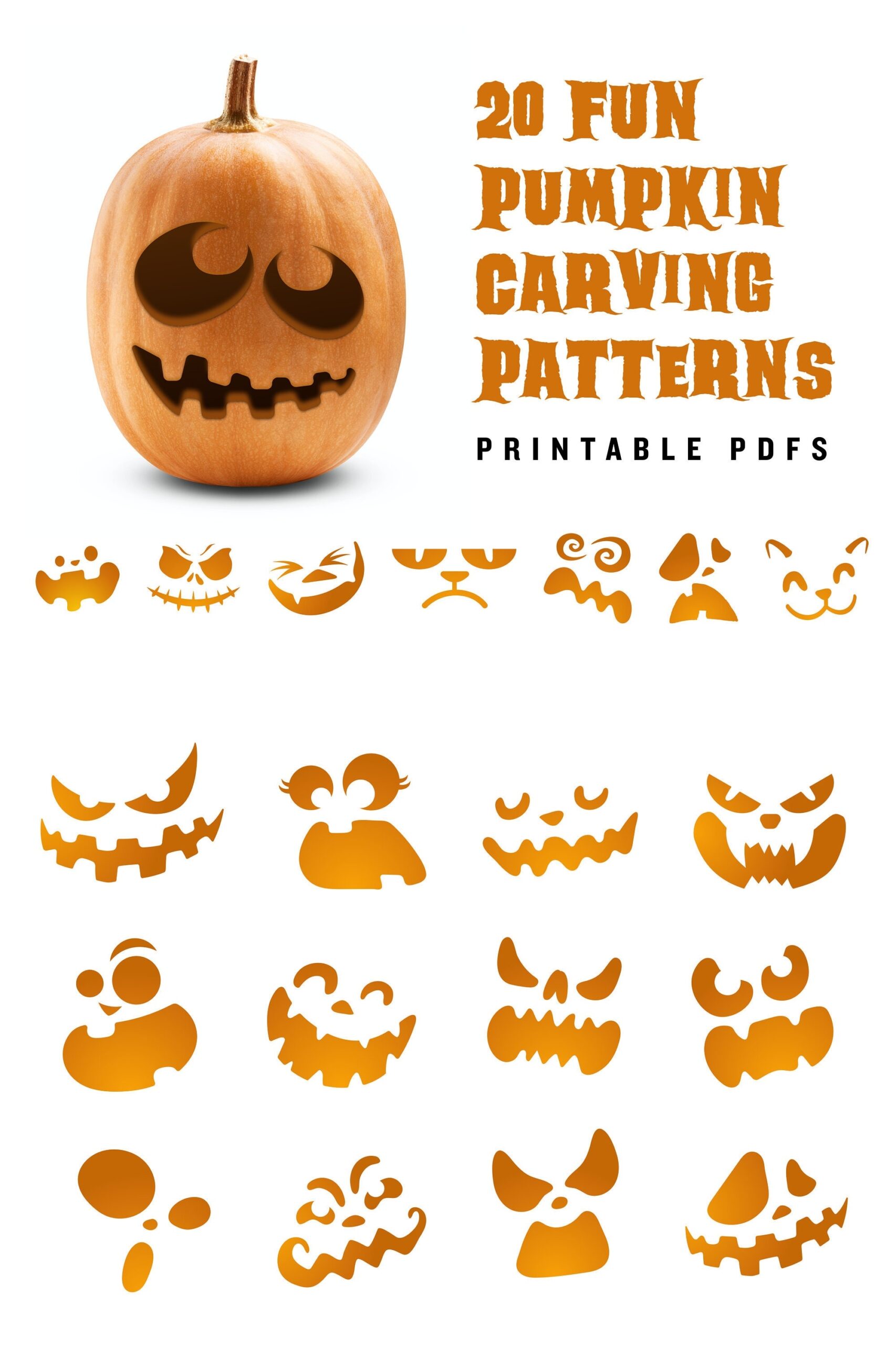 20 Printable Jack o lantern Pumpkin Carving Patterns For Halloween Simple Patterns That Can Make Anyone Look Like A Pro Etsy Sweden 20 Printable Jack o lantern Pumpkin Carving Patterns For Halloween Simple Patterns That Can Make Anyone Look Like A Pro Etsy Sweden