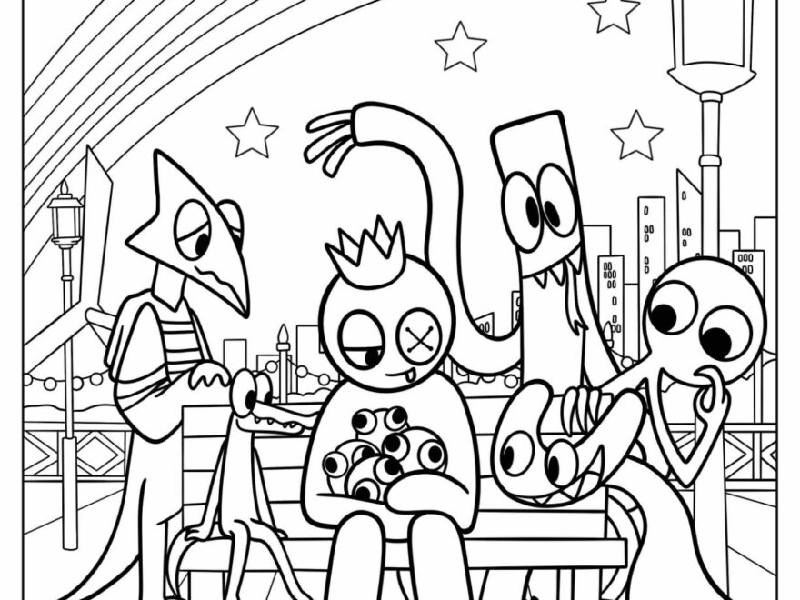 20 Rainbow Friends Coloring Pages Free PDF Printables
