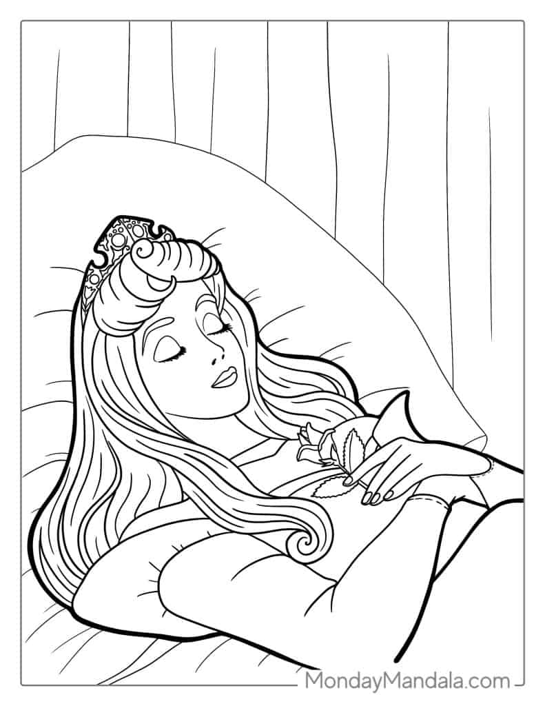 20 Sleeping Beauty Coloring Pages Free PDF Printables 