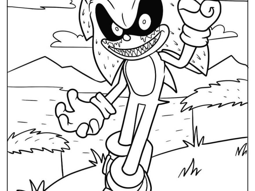 20 Sonic Exe Coloring Pages Free PDF Printables