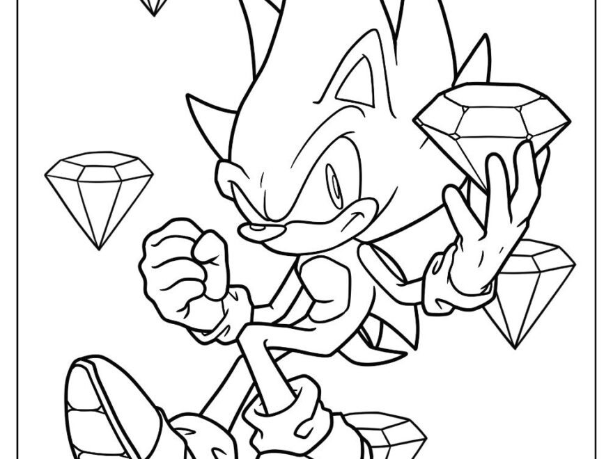 20 Super Sonic Coloring Pages Free PDF Printables