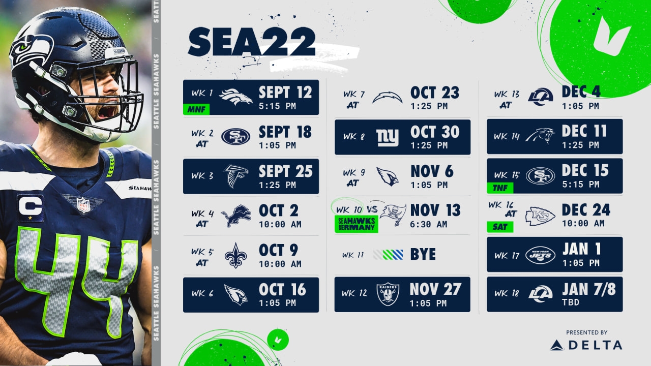 2022 Seattle Seahawks Schedule Complete Schedule Dates Times Worksheets Library 2022 Seattle Seahawks Schedule Complete Schedule Dates Times Worksheets Library
