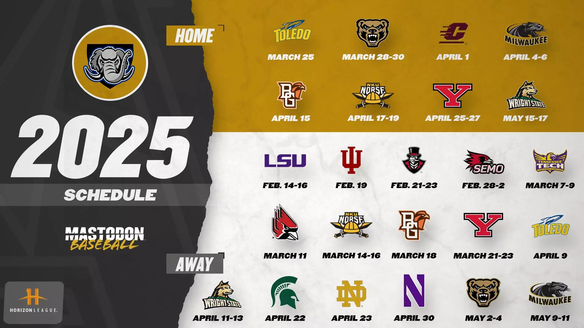 2025 Baseball Schedule Features Opening Series At LSU Purdue Fort Wayne Athletics