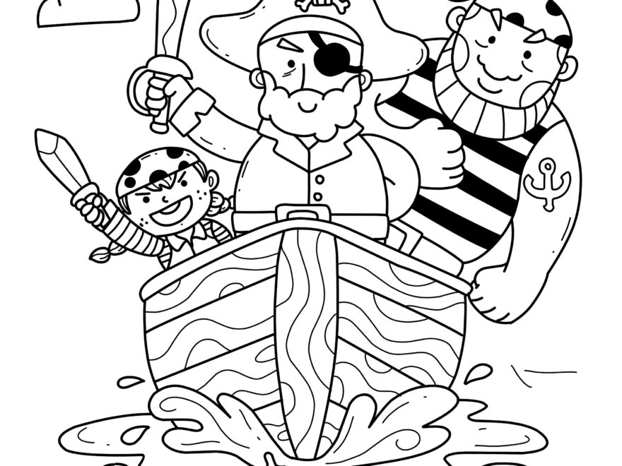 21 Pirate Treasure Map Coloring Pages Pirate Printable Book Digital Download Not A Physical Product Etsy