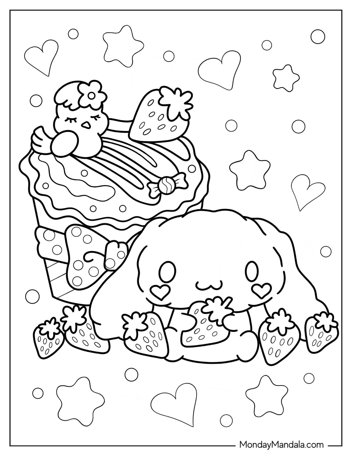22 Cinnamoroll Coloring Pages Free PDF Printables  22 Cinnamoroll Coloring Pages Free PDF Printables