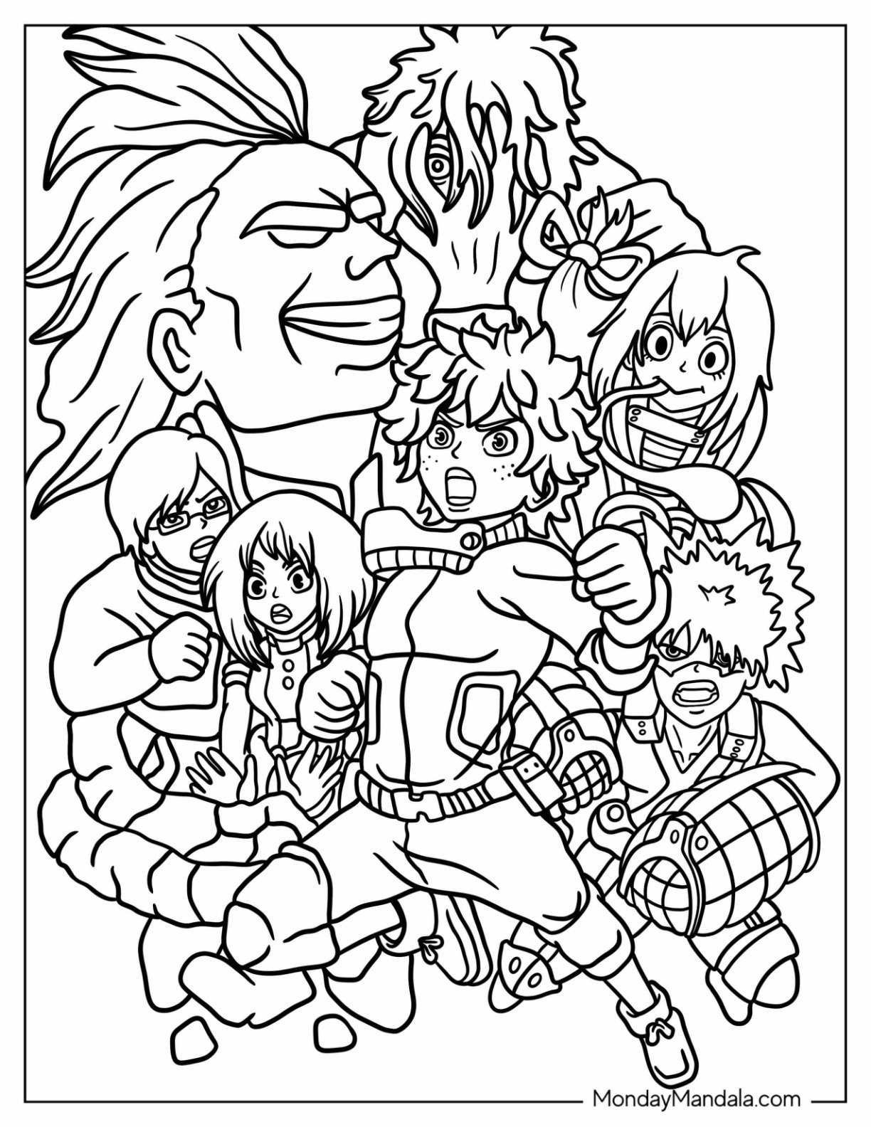 22 Deku Coloring Pages Free PDF Printables 