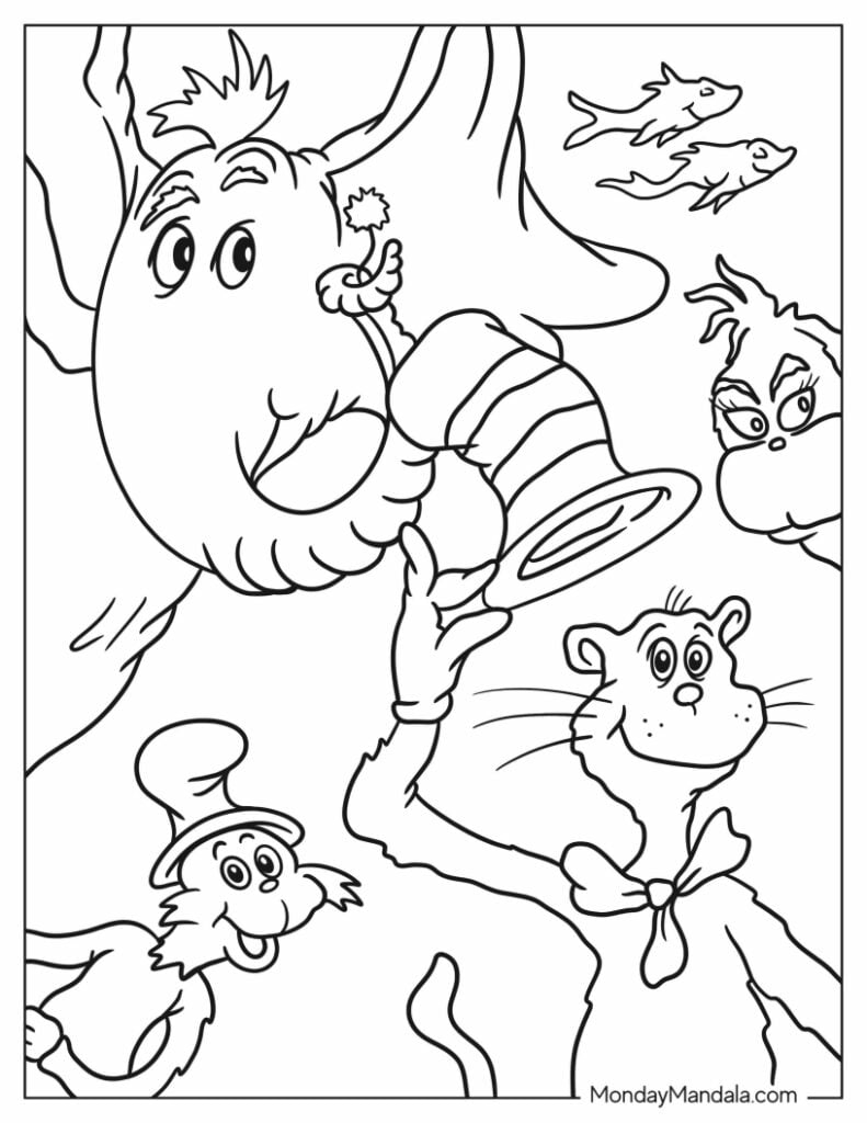 22 Dr Seuss Coloring Pages Free PDF Printables  22 Dr Seuss Coloring Pages Free PDF Printables