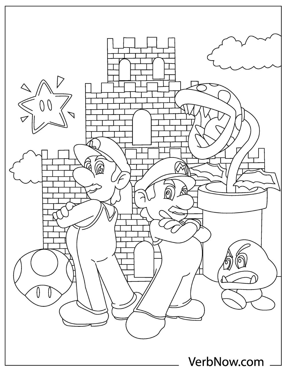 22 Free Mario Coloring Pages PDF Printables 22 Free Mario Coloring Pages PDF Printables