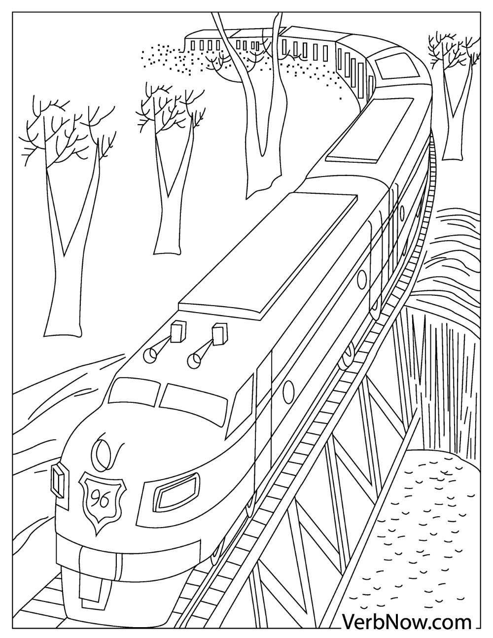 22 Free Train Coloring Pages For Download Printable PDF 22 Free Train Coloring Pages For Download Printable PDF