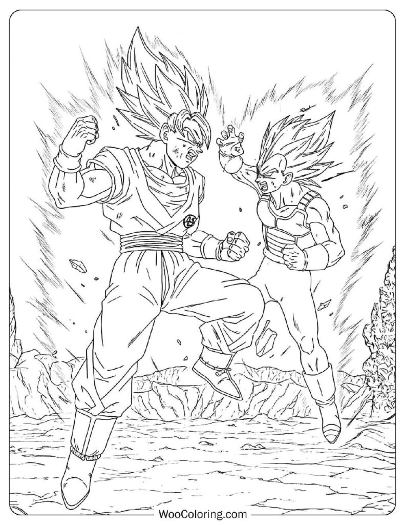 goku printable coloring pages