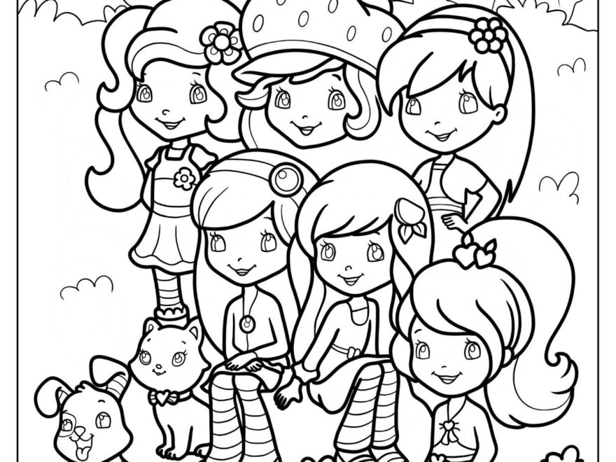 22 Strawberry Shortcake Coloring Pages Free PDF Printables