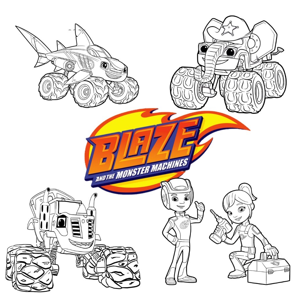 recuse blaze coloring pages recuse blaze coloring pages