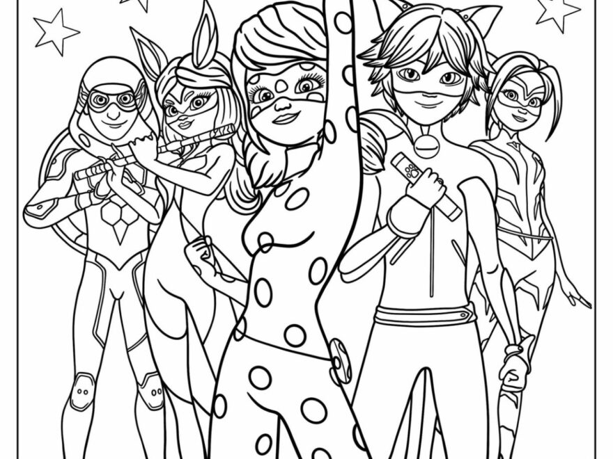 24 Miraculous Ladybug Coloring Pages Free PDF Printables