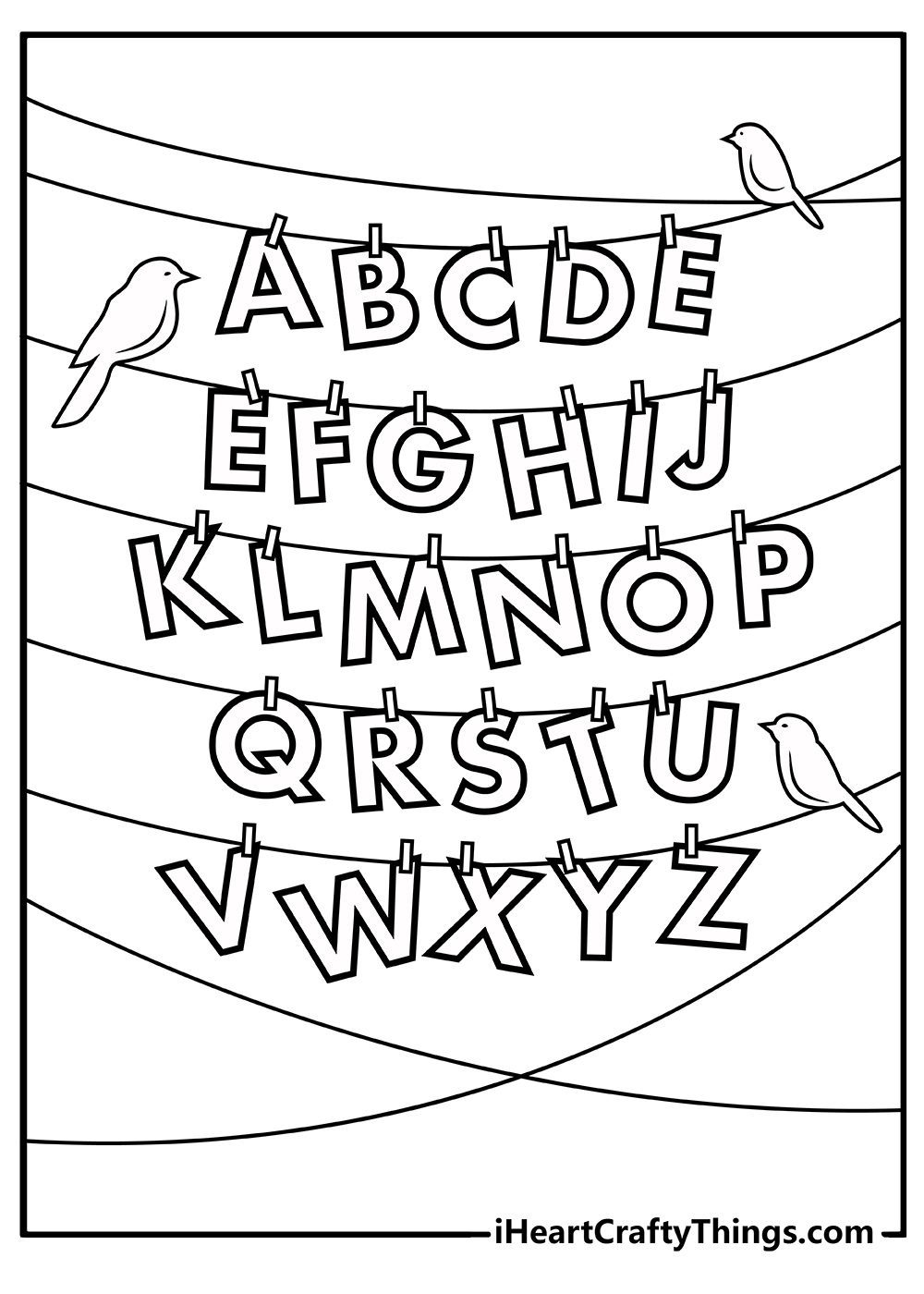 abc coloring sheets printable