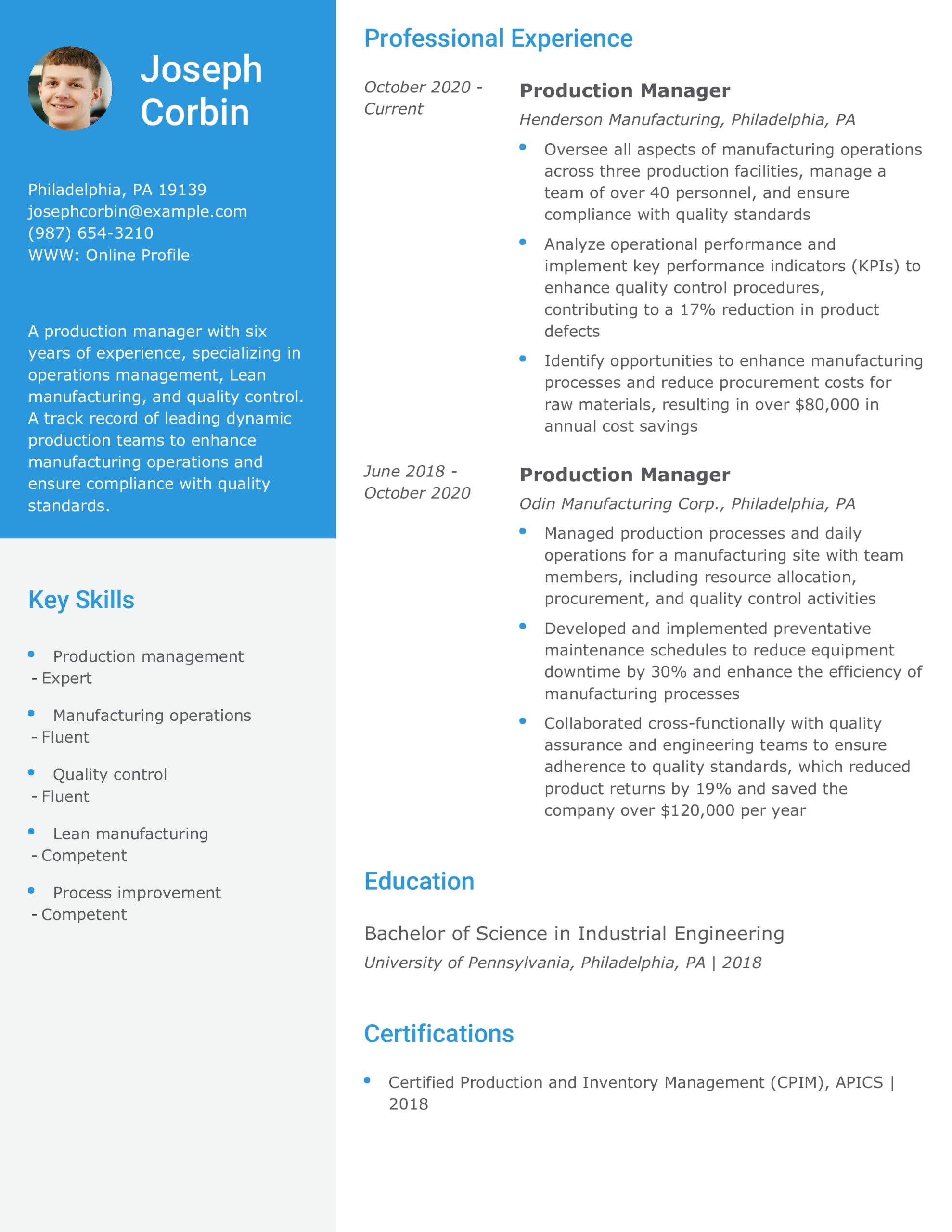 25 Best Management Resume Examples And Templates For 2025 ResumeBuilder