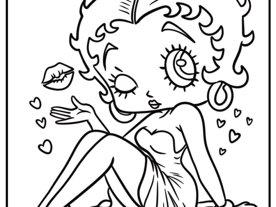 25 Betty Boop Coloring Pages 100 Free To Print